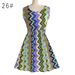 2023 European And American Women's Summer Plus Size Tank Dress, Printed Short Skirt, Sleeveless Floral Chiffon Dress_ecoleips.com