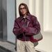 Women's Clothing New Retro Motorcycle Style Leather Jacket For Women Fashion Temperament Pu Leather Jacket For Women_ecoleips.com