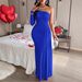 Foreign Trade Cross-border European And American Women's Clothing 2025 Off-shoulder Dress_ecoleips.com