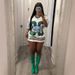 Women's Clothing Retro Sports Style High Street Short Sleeved T Shirt Casual Rugby Suit T Shirt_ecoleips.com