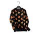 girl European And American Cross-Border Independent Station Hot-Selling Multi-Color Christmas Maple Leaf Jacquard_ecoleips.com