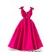 Women's Clothing Temperament V Neck Waist Slimming High End Exquisite Dress_ecoleips.com