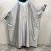 Hot Selling Fashionable Satin Diamond Trimmed Cardigan Muslim Style Batwing Sleeves Slits Loose Fit Abaya_ecoleips.com