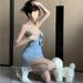 Summer European And American Sexy Hot Girl Dress, Women's Backless Strapless Slim-fit Bodycon Short Dress_ecoleips.com