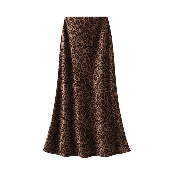 Leopard Print Midi For Women 2025 Autumn Winter New High Waist Slimming Fishtail Mid-Length Pencil Skirt 9856_ecoleips.com