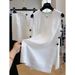 Breathable Pure Linen Tank Top And Shorts Set, Relaxed Salt-Style Loungewear For Women_ecoleips.com