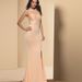 Beaded High Neck Mesh Sleeveless Mermaid Maxi Dress, Cutout Open Back High Side Split Formal Bridesmaid Evening Gown_ecoleips.com