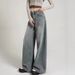 Vintage Korean Wide-Leg Jeans Women, Autumn New Loose Fit For Pear-Shaped Body, BF Lazy Style Plus Size Long Pants_ecoleips.com