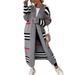Oversized Longline Cardigan - 100% Lambswool Streetwear Coat (Beige/Black/Camel/Gray, S-XXL)_ecoleips.com