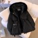 Winter Parka Coat With Faux Fur Hood - Thickened Polyester Cotton Jacket For Women (Loose Fit, Mid-Length, Pockets)_ecoleips.com