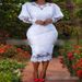 Hot Selling Women's Spring And Autumn High Waisted Lace White Street Style Midi Skirt Evening Gown_ecoleips.com