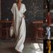 Women's Clothing Women's Casual Elegant Lace Trimmed Linen Jumpsuit Loose Fit Style Comfortable For Formal & Casual For Women_ecoleips.com