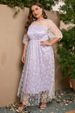 Women's Clothing Mesh Embroidered Banquet Party Long Dress 200 Pounds To Wear_ecoleips.com