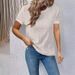 Men's Breathable Lace Detail Shirt – Long & Short Sleeve Versions, Polyester Blend, Relaxed Fit Casual Shirt For Summer (White/Black/Khaki)_ecoleips.com