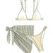 Women's Clothing Three Piece Bikini Set With Triangle Sun Covering Skirt Sexy Swimwear_ecoleips.com