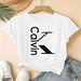 Summer Printed round Neck T-Shirt Large Size Short Sleeve Breathable Cotton Polyester Women's Casual Top for Ages 16-45_ecoleips.com