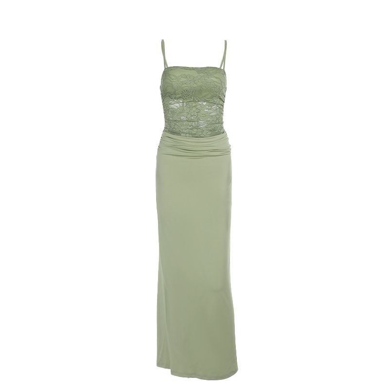 Women's Sexy Lace Halter Belted Bodycon Mini Dress – Summer Club Party Gown_ecoleips.com