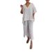 Bohemian Linen V-Neck Top With Distressed Detailing & Irregular Hemline - Breathable Cotton Blend Casual Wear For Women_ecoleips.com