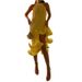 2026 New Spring Women' Clothing European And American Cro-Border Sleevele Halter Neck Ruffled Hem Slit Pleated_ecoleips.com