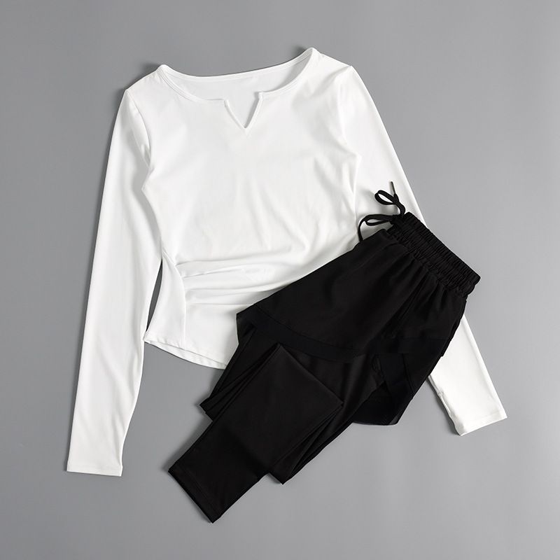 Tight Fitting, Slimming Long Sleeves Professional Internet Celebrity Quick Drying Breathable T Shirt Sports Running Training Yoga Clothes_ecoleips.com
