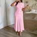 Elegant And Stylish Button-down Short-sleeved Bodycon Dress For Women_ecoleips.com