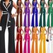 women's clothing new fashion V-neck temperament elegant sleeveless jumpsuit wide-leg pants_ecoleips.com