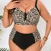 Women's Clothing New Printed Women's Split Printed Large Size Swimsuit_ecoleips.com