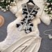 Women's Clothing Style Women's Two Piece Set V Neck Vest And Wide Leg Pants Slim Fit Elegant Look Commuter Style Summer Fashion_ecoleips.com