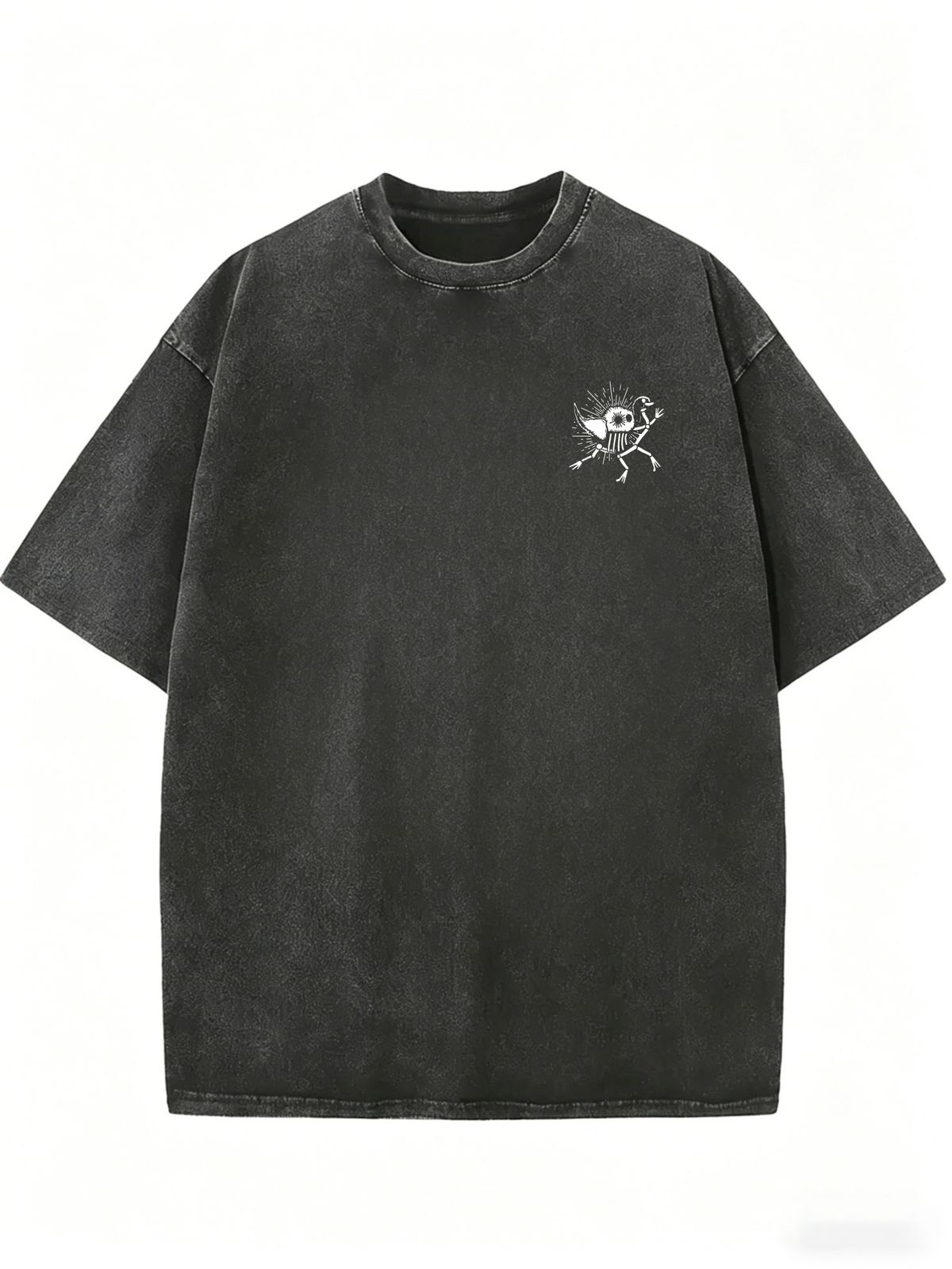Women's Soft Washed Tee, Oversized Streetwear Crew Neck Everyday Casual Top_ecoleips.com