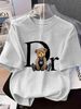 Women's Clothing 2026 Summer Men's Casual T-Shirt Pure Cotton Short Sleeve With Letter Print Trendy New Style For Men Women Couples_ecoleips.com
