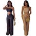Women's Summer High-Waisted Jumpsuit Sleeveless Wide-Leg Romper Stretchy Casual Elegant One-Piece Breathable & Liberating Design_ecoleips.com