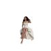 Women's Stylish Polka Dot Ruffled Full Skirt Dress Elegant Waist Cinching Casual American Style Thin Summer Dress_ecoleips.com