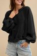 Women's Long Sleeve Sweatshirt European American Style Solid Color Patchwork Lace Trim Loose Fashion Half Open Collar New_ecoleips.com