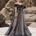 Women's Clothing One Shoulder Wedding Dress New Bride Simple Round Neck Slim Perspective Travel Shooting Trailing Soft Yarn Show_ecoleips.com