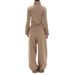 Men's Retro High Neck Zip-Up Hoodie & Wide Leg Sweatpants Two-Piece Set - Streetwear Outfit For Casual Wear_ecoleips.com