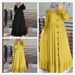 Spring Autumn New Muslim Cotton And Art Casual Loose Size Round Neck Ruffled Dress_ecoleips.com