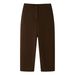 Effortless Curve Hem Wide-Leg Wool Blend Trousers For Women - Chic High-Waisted Straight Long Pants For Street Style & Daily Comfort (Black, Brown)_ecoleips.com