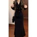 Luxury Two-Piece Set – Elegant Korean-Style Blazer & Skirt Outfit For Women (S/M/L/XL, Black)_ecoleips.com