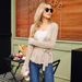 2024 European And American Women's Fashion V-neck Cross-border Autumn/Winter New Elegant Cardigan_ecoleips.com