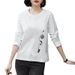Long-Sleeved T-Shirt For Women, Suitable For Spring And Autumn Seasons; Available In Large Sizes, Ideal For Plus-Size Or_ecoleips.com
