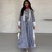 Women's Clothing Summer Slim Fit Islamic Patchwork Cardigan Robe Modest Abaya Dress Outerwear Fashionable Elegant For Women For Formal & Casual_ecoleips.com