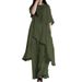 Women's Clothing Women's 2 Piece Set Casual Wear Sportswear Suit Short Sleeve O Neck Top Trousers_ecoleips.com
