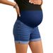 Women's Clothing Fashion Belly Support Denim Shorts For Outer Wear_ecoleips.com