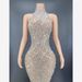 Sparkling Sequin Mesh Short Dress For Sexy Party Nights Elegant Performance Wear Women's Clothing Dress_ecoleips.com