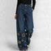 High-Waisted Loose-Fitting Cutout Jeans Metallic Eyelets Hollowed out Detail Wholesale Denim Trousers_ecoleips.com