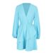 AD553 's New European And American Cross-border Women's Fashion With A Stylish Design, Waist-cinching Solid Color_ecoleips.com