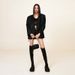 SMFK Rock High Waist Casual Denim Shorts Wilderness Black_ecoleips.com