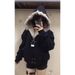 girl Girl National Trend Mountain Eagle Plush Hooded Jacket For Women Winter 2025 New American Style Thickened Cotton Coat_ecoleips.com