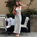 Women's Clothing Women's Style Sleeveless Slim Fit Long Dress Summer Fashion High End Temperament Luxury For Formal & Casual For Women_ecoleips.com