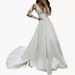 Women's Clothing New Slim Long Sleeve Slim Bride Trailing Satin Travel Shoot Slim_ecoleips.com